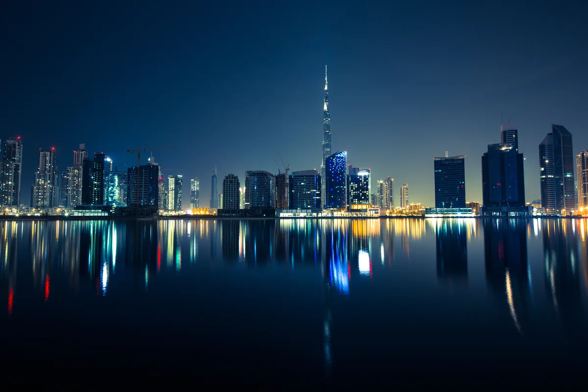 Dubai skyline; SpikeSecure builds Arabic and right-to-left websites and apps for Gulf clients from India